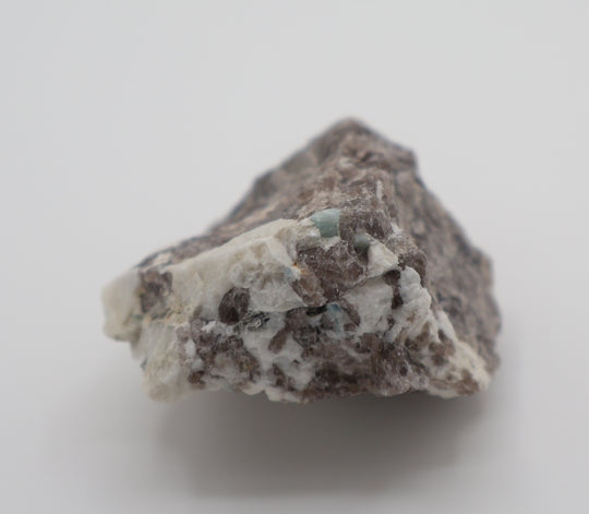 Aquamarine on Smoky Quartz and Feldspar