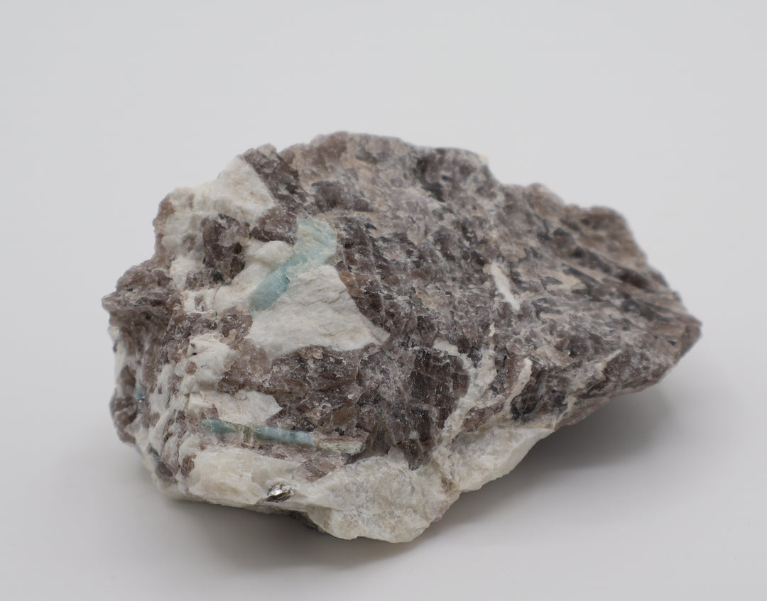 Aquamarine on Smoky Quartz and Feldspar