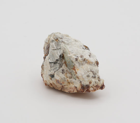 Sceptered Aquamarine with Mica on Feldspar