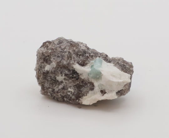 Aquamarine on Feldspar and Smoky Quartz