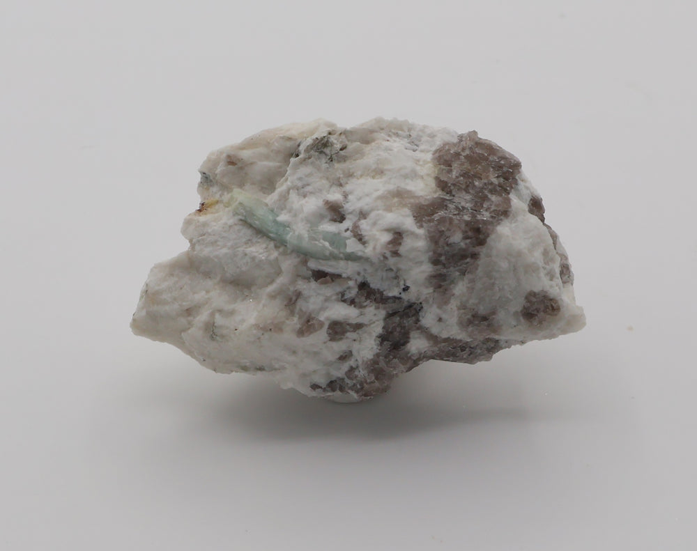 Aquamarine on Smoky Quartz and Feldspar