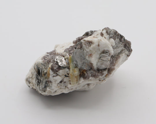 Bi-Colour Beryl and Heliodor on Mica, Smoky Quartz and Feldspar