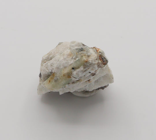 Sceptered Bi-Colour Beryl with Mica, Hematite, on Smoky Quartz and Feldspar