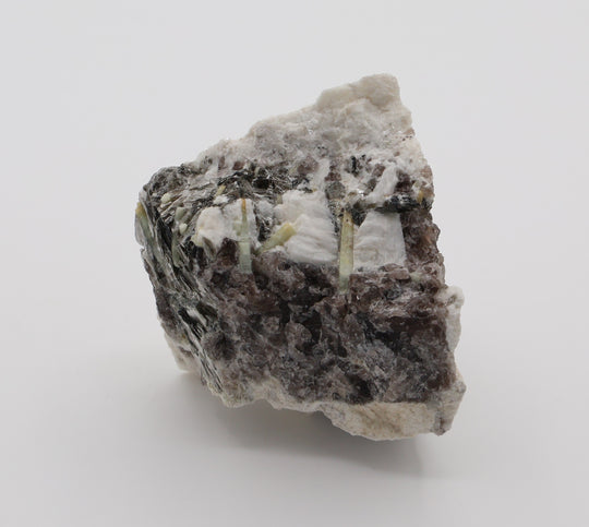 Bi-Colour Beryl and Aquamarine on Mica, Smoky Quartz, Feldspar