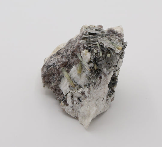 Bi-Colour Beryl and Aquamarine on Mica, Smoky Quartz, Feldspar