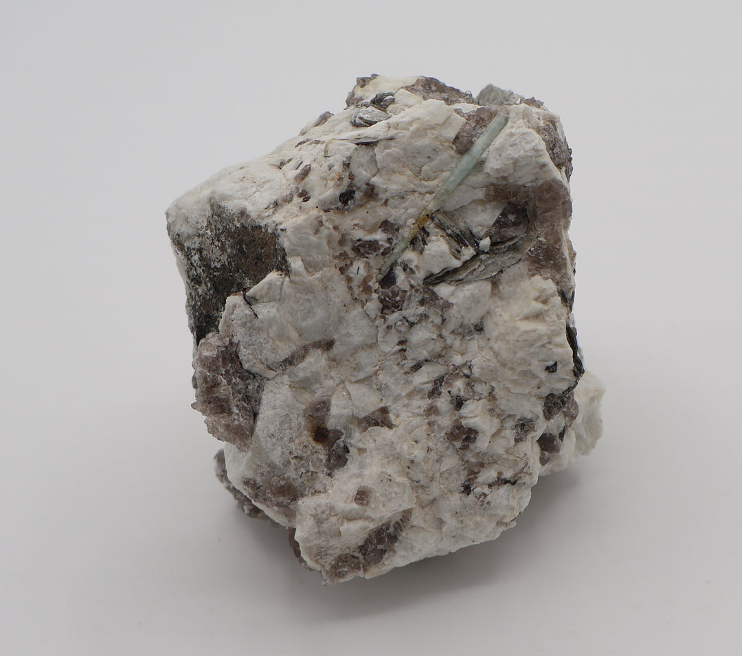 Bi-Colour Beryl and Aquamarine with Mica on Smoky Quartz and Feldspar